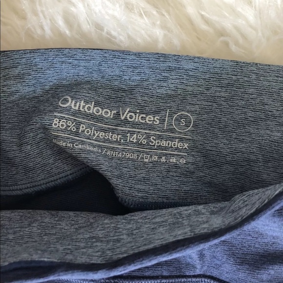 OUTDOOR VOICES 7/8 Spring Legging in Navy - Picture 4 of 5